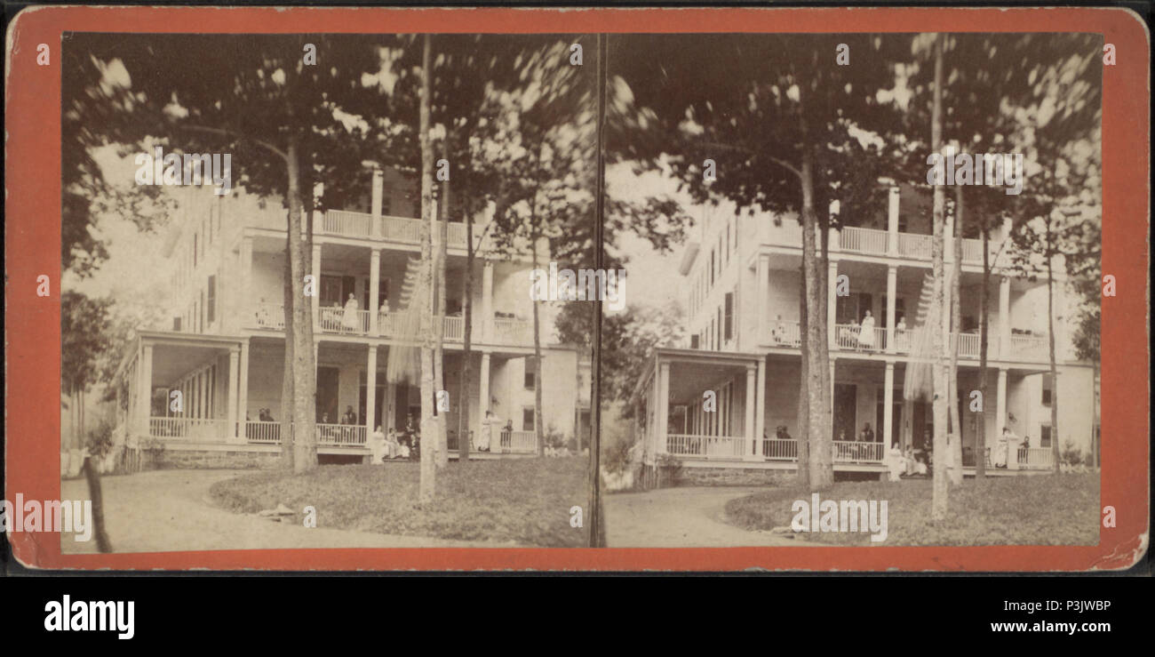 . Brandon House, Greenwood Lake. Alternative Titel: Views in Orange Co., NEW YORK, Erstellt: Ca. 1880. Reichweite: Ca. 1855-ca. 1930. Quelle Impressum: [1858?]-5894.. Digitale Element veröffentlicht 6-14 2006; 2-11-2009 aktualisiert. 42 Brandon House, Greenwood Lake, von Thomas, William C., fl Ca. 1880 Stockfoto
