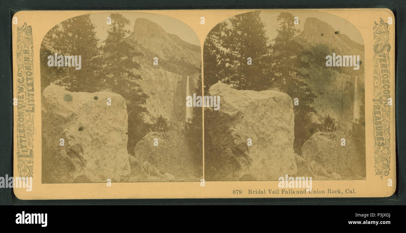 43 Bridal Veil Falls und Union Rock, Cal, von Littleton, Co. Stockfoto