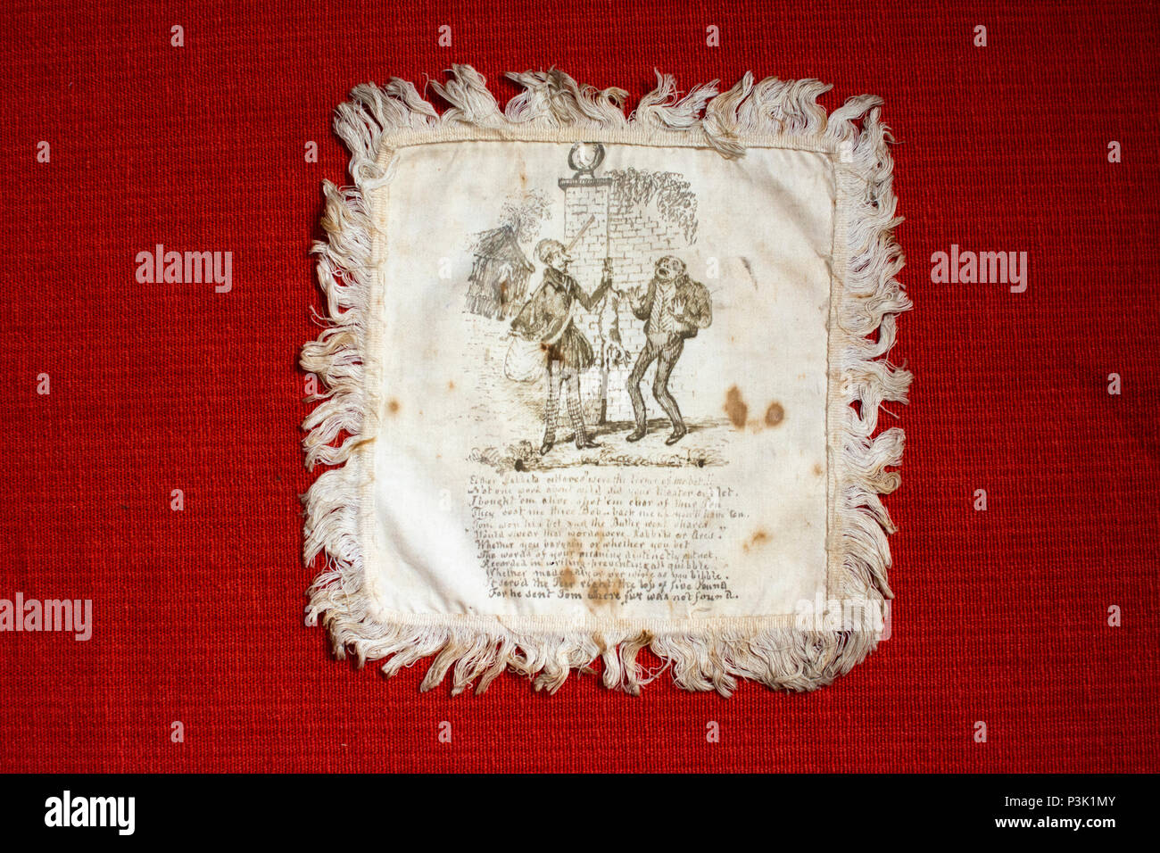 Seide Tisch mat Stockfoto