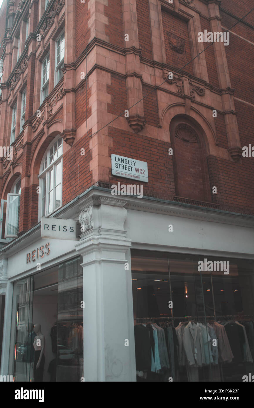 Langley Street London Stockfoto