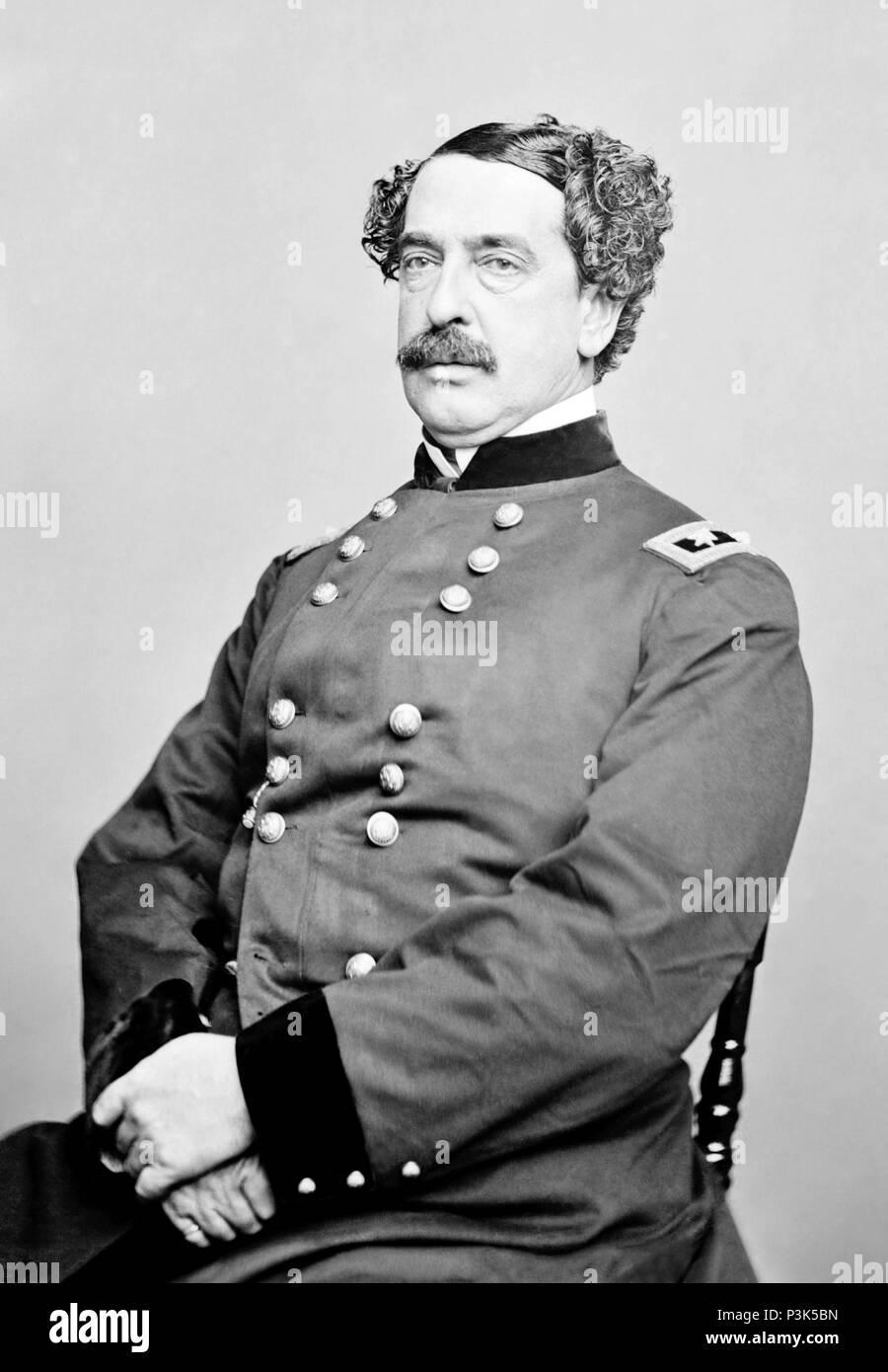 Abner Doubleday (1819 - 1893) United States Army Officer und General im Amerikanischen Bürgerkrieg. Kontrovers mit der Erfindung des Baseball gutgeschrieben Stockfoto