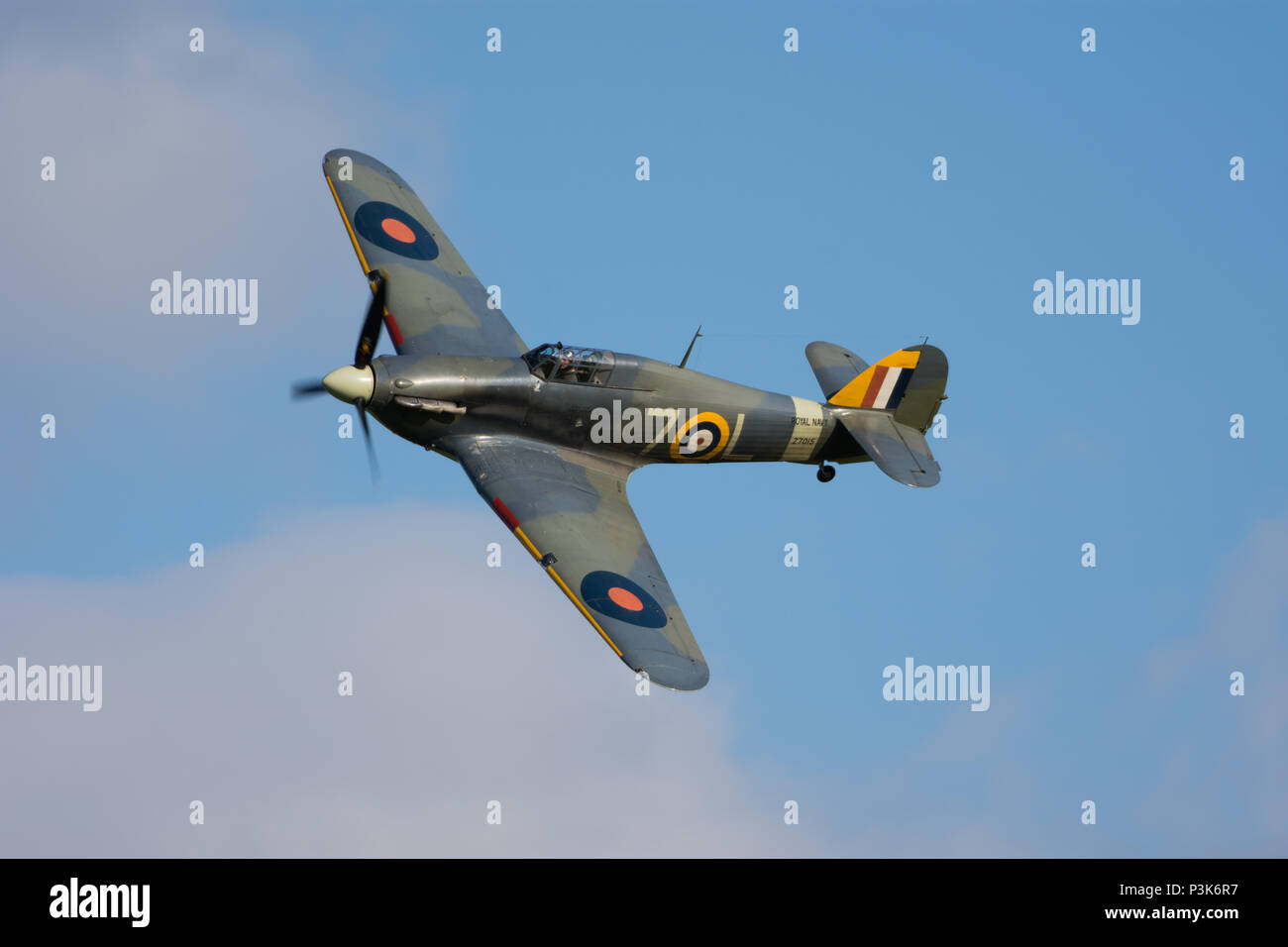 Hawker Sea Hurricane Shuttleworth Abend Airshow Juni 2018 Stockfoto