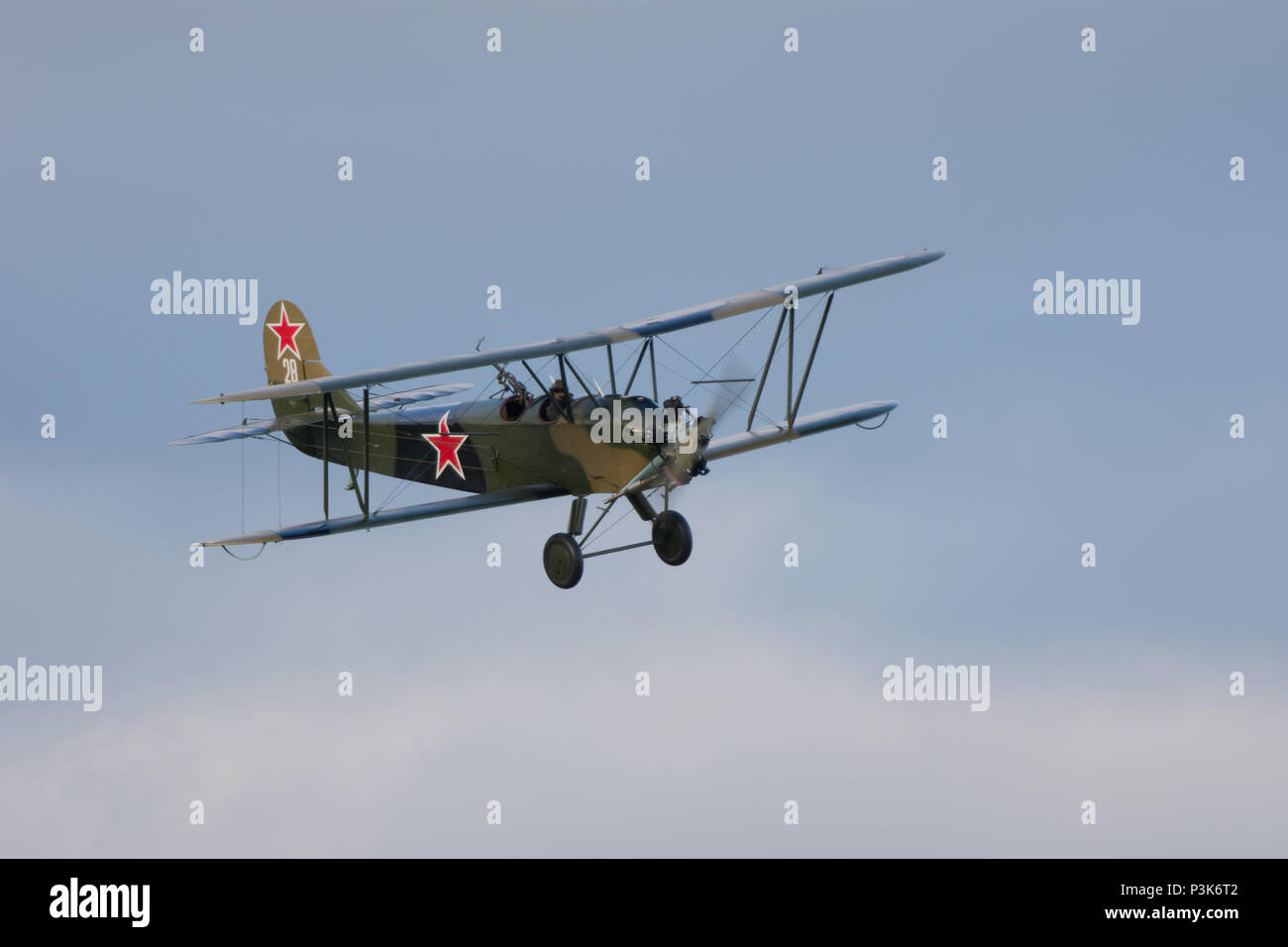 Polikarpov Po-2 Shuttleworth Abend Airshow Juni 2018 Stockfoto
