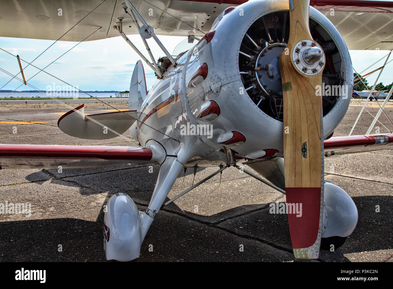 WACO YMF 5 Doppeldecker Outer Banks North Carolina Touren Stockfoto