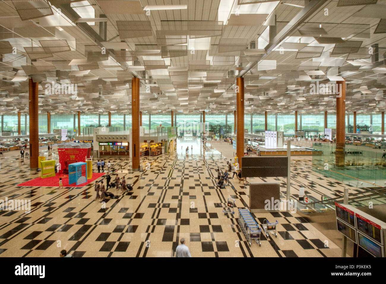 Die Leute am Flughafen, Singapur Stockfoto