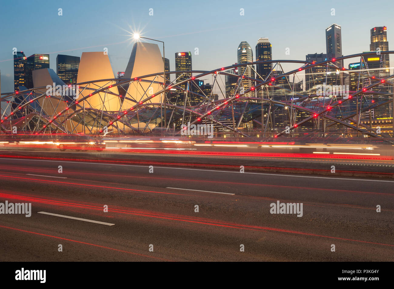 Singapur, Republik Singapur, Asien, angesichts der finanziellen Zentrum von Singapur Stockfoto