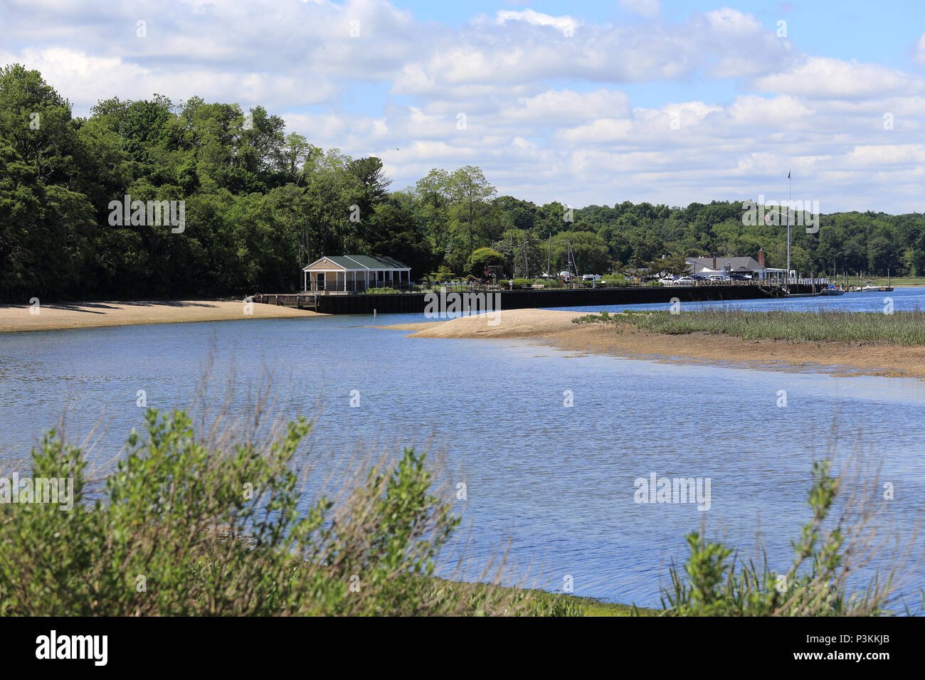 Stony Brook Hafen Long Island New York Stockfoto