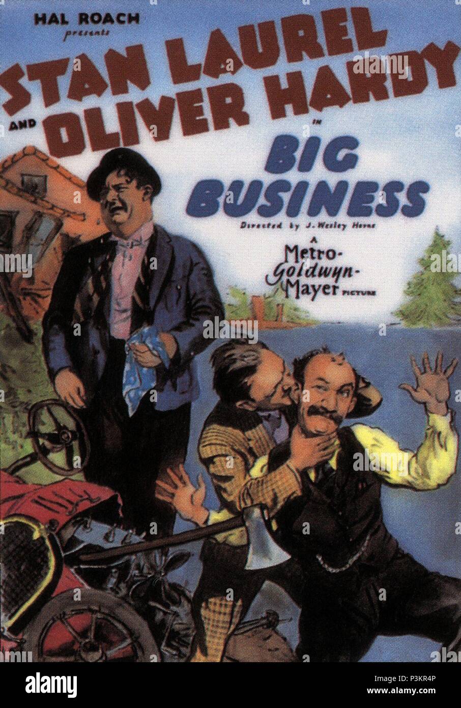 Original Film Titel: BIG BUSINESS. Englischer Titel: BIG BUSINESS. Regisseur: James W. HORNE. Jahr: 1929. Credit: M.G.M/Album Stockfoto