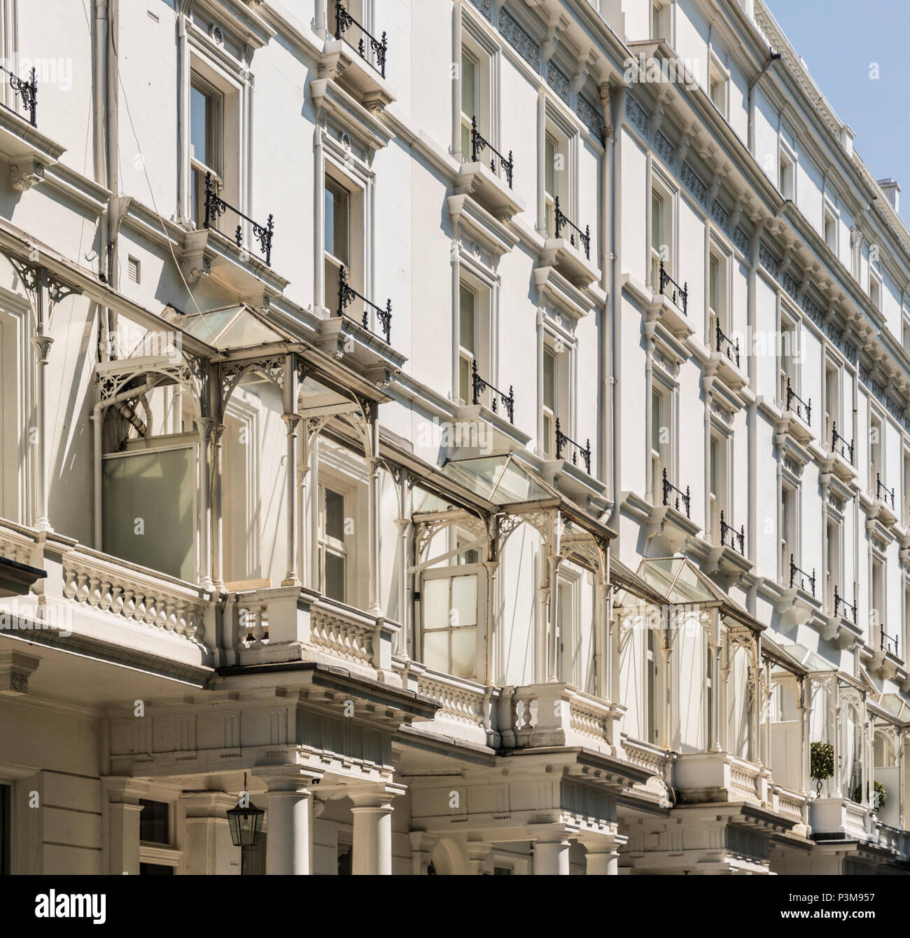 Wohlhabende und teure Wohnungen in London Stockfoto