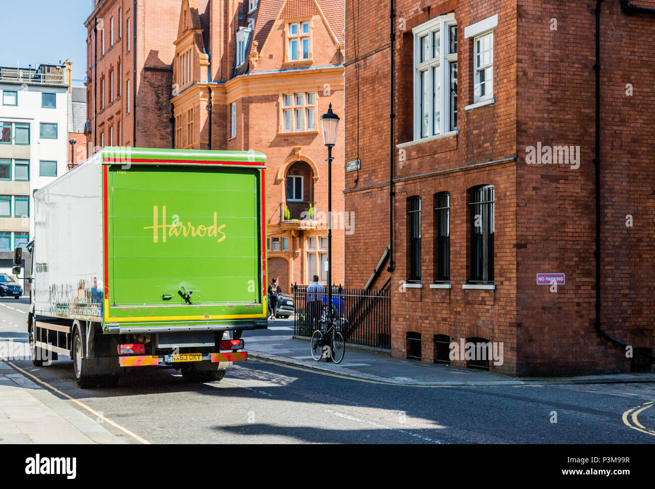 Van Harrods in Knightsbridge Stockfoto