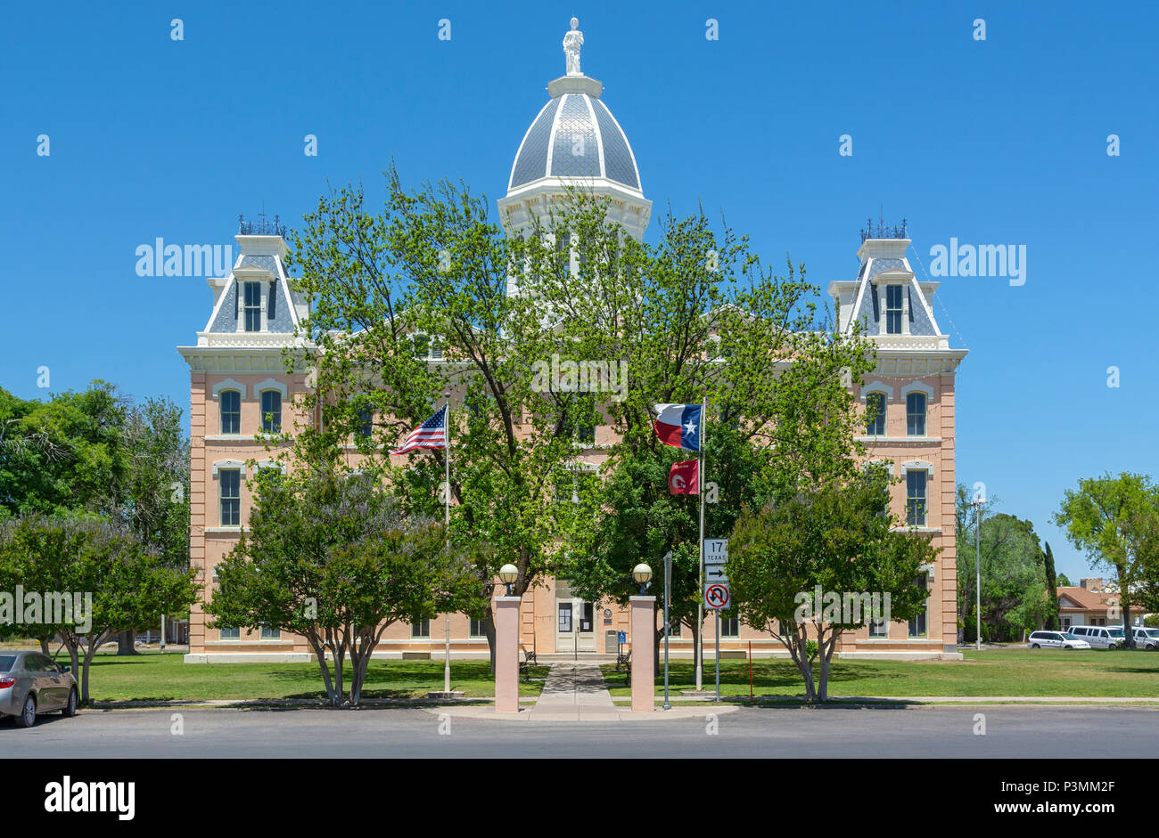 Texas, Marfa, Presidio County Courthouse gebaut 1886 Stockfoto