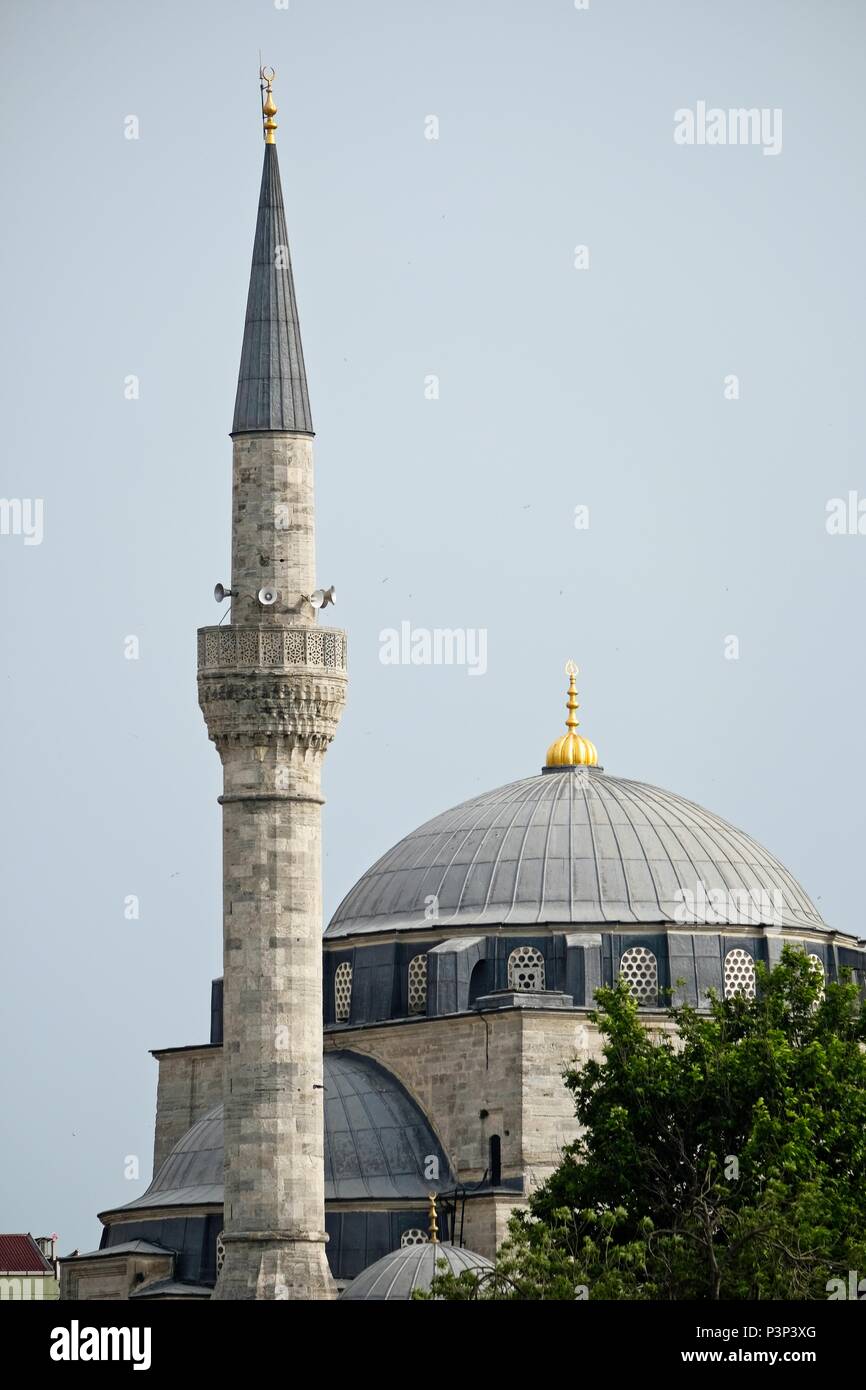 ISTANBUL, Türkei - 24. Mai: Ansicht der Semsi Pasa Moschee in Istanbul Türkei am 24. Mai 2018 Stockfoto