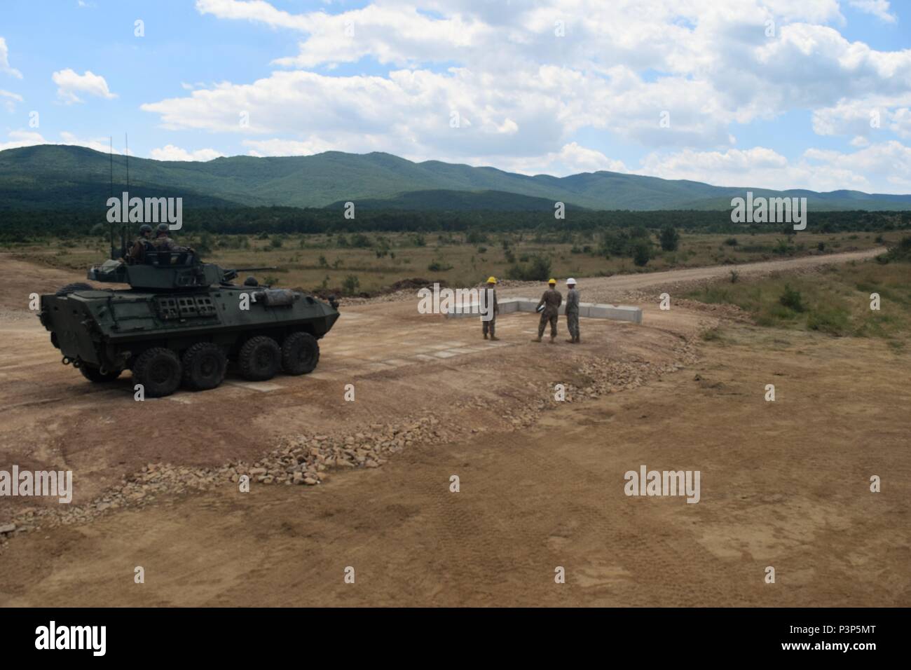 Soldaten des 841St Ingenieur Bataillon, U.S. Army Reserve, 194Th