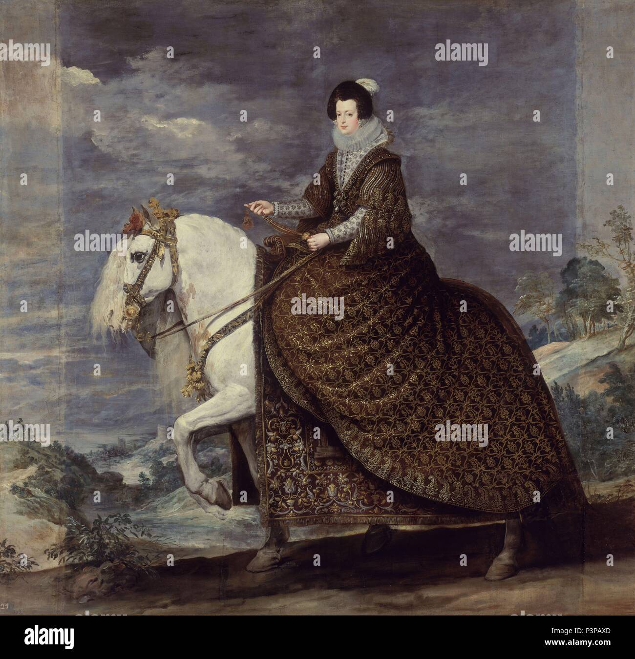Reiterportrait von elisabeth de france Fotos und Bildmaterial in