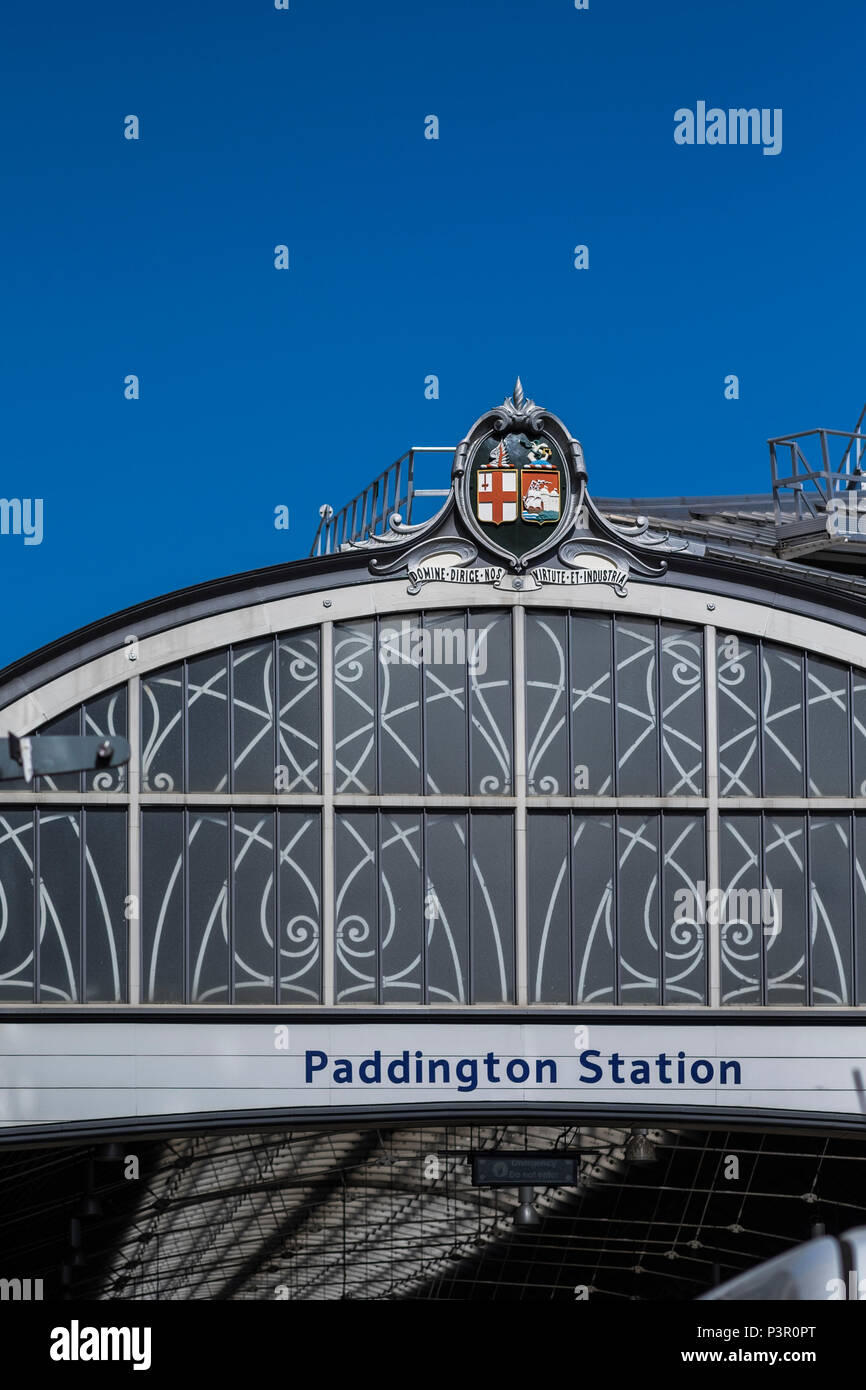 Bahnhof Paddington, London, England, Großbritannien Stockfoto
