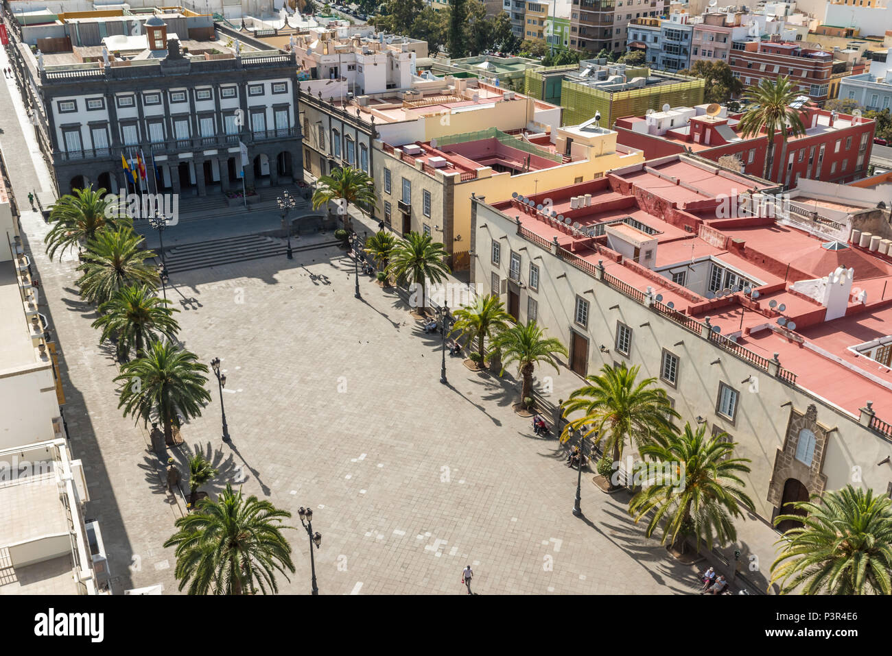 Historische und schöne citiy Las Palmas de Gran Canaria Stockfoto