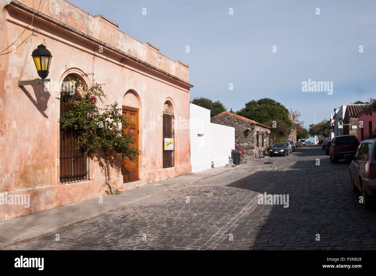 COLÔNIA DO SACRAMENTO, URUGUAI - 25.08.2015: CENAS DE COLÔNIA DO SACRAMENTO - Vista do Centro Histórico de Colônia do Sacramento. (Foto: Daniela Maria/Fotoarena) Stockfoto