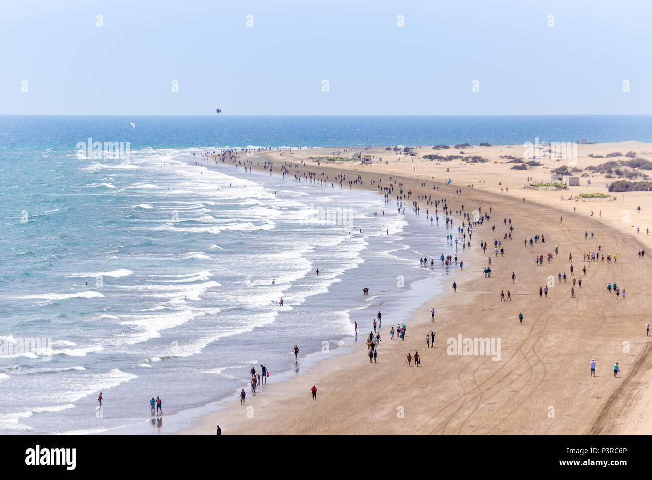 Strand Playa del Ingles auf Gran Canaria - Spanien Stockfoto