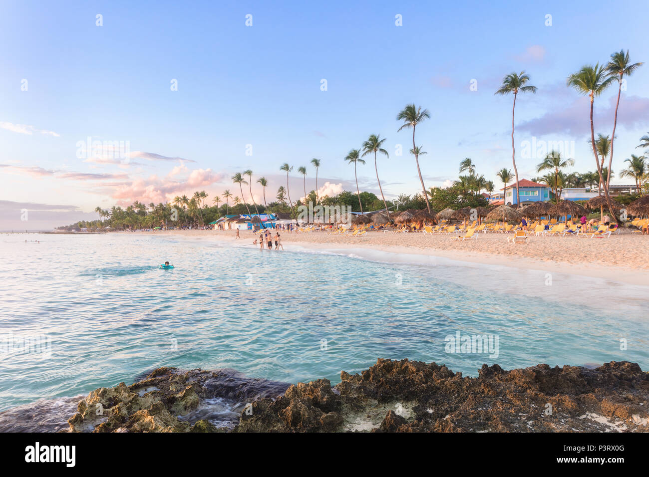 Urlaub in der Dominikanischen Republik Stockfoto