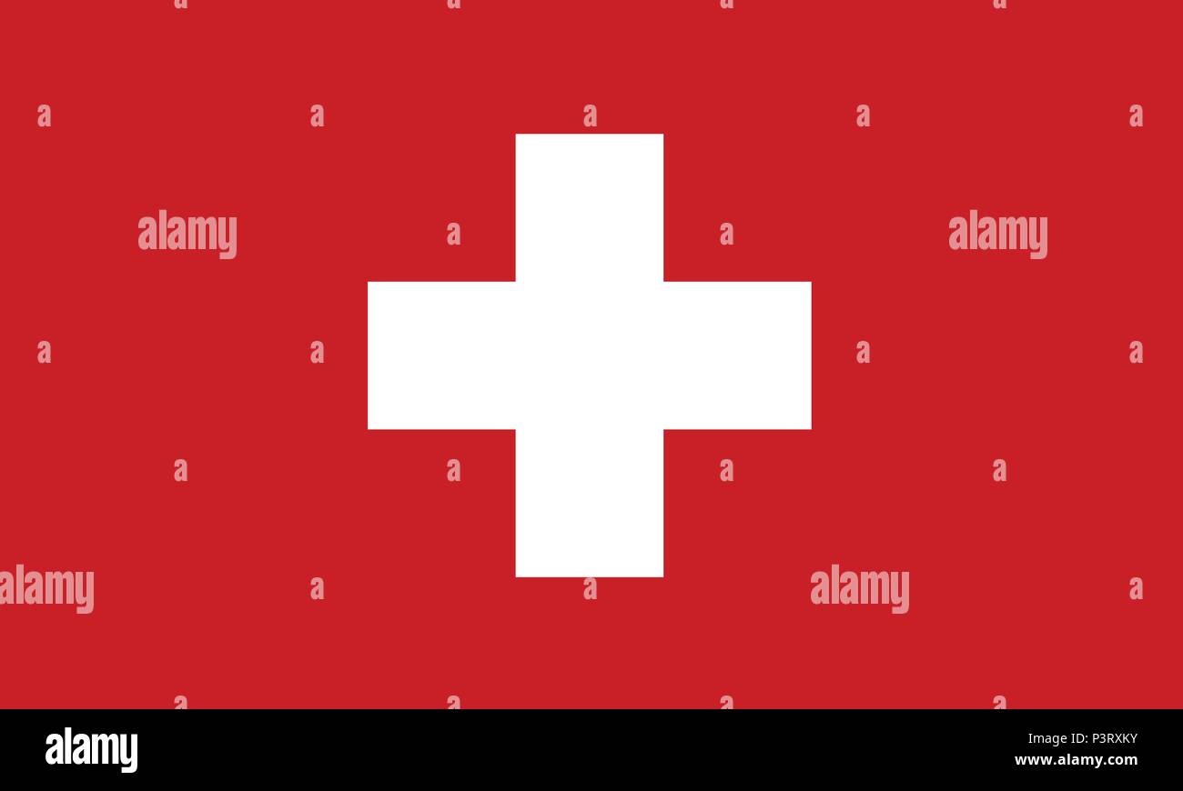 Schweiz fahne Schweiz Fahne Stock Vektor