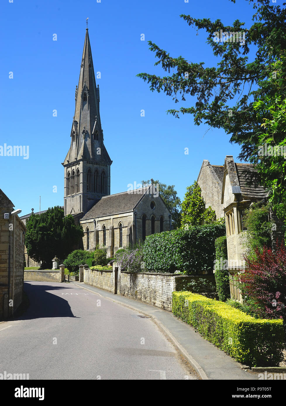 Die Church Lane, Ketton Stockfoto