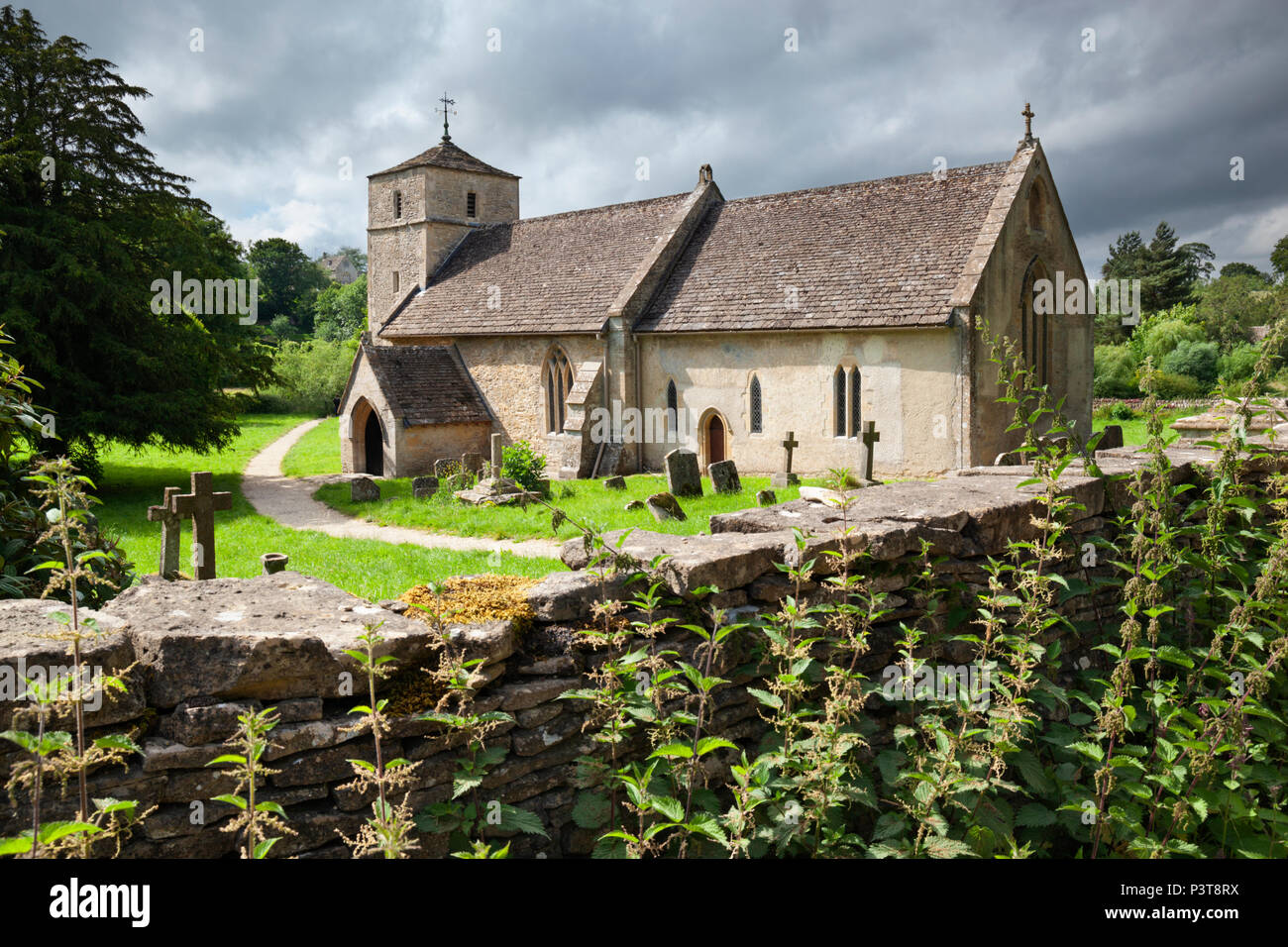 St. Michael und St. Martin's Church, Eastleach, die Cotswolds, Gloucestershire, England, Vereinigtes Königreich, Europa Stockfoto