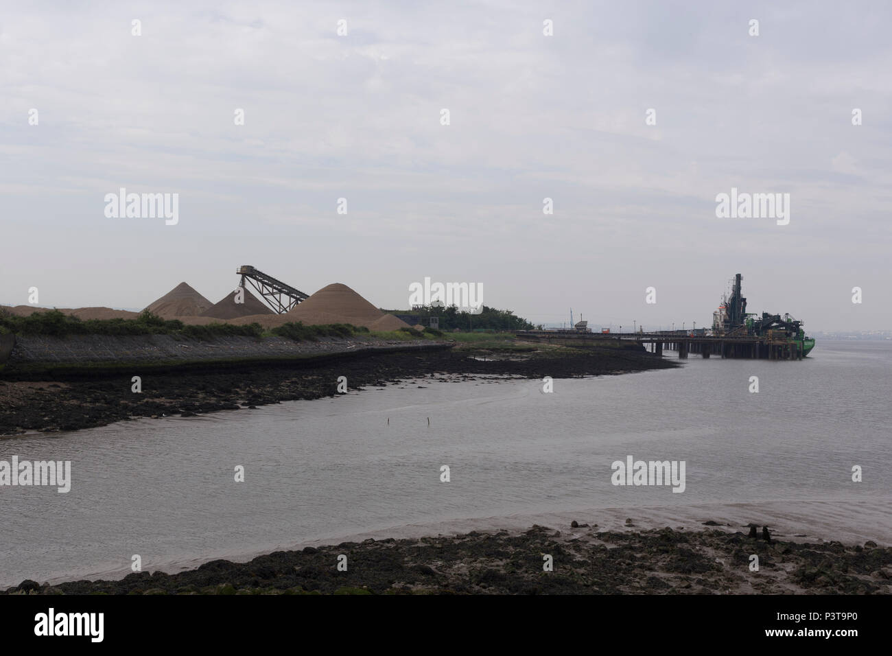 Themse Industrie Stockfoto