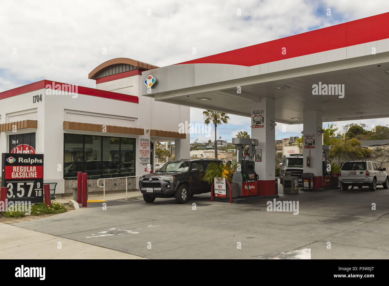 San Diego, Kalifornien, USA. 12. Mai 2018. Tankstelle Credit: Alexey Bychkov/ZUMA Draht/Alamy leben Nachrichten Stockfoto
