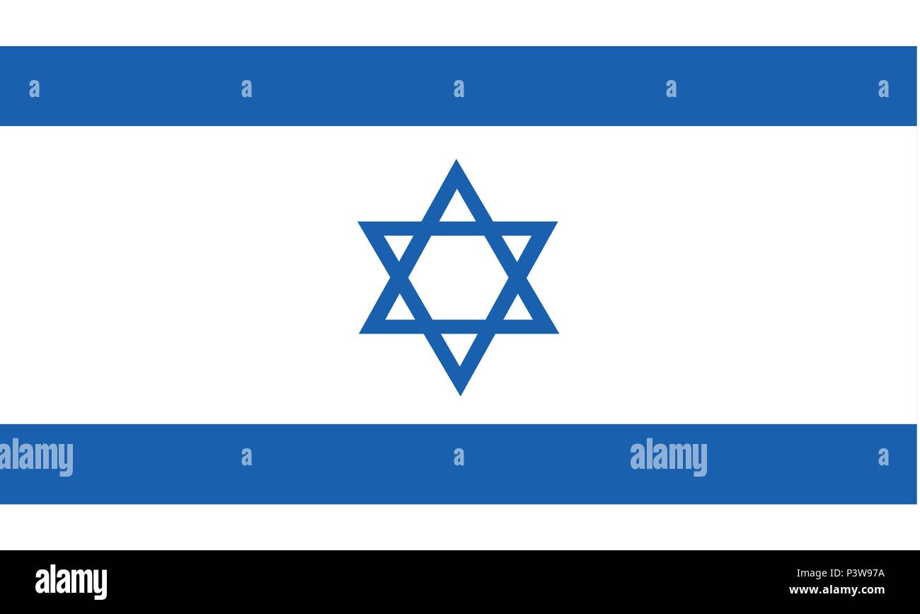 Israel-Flagge Stock Vektor