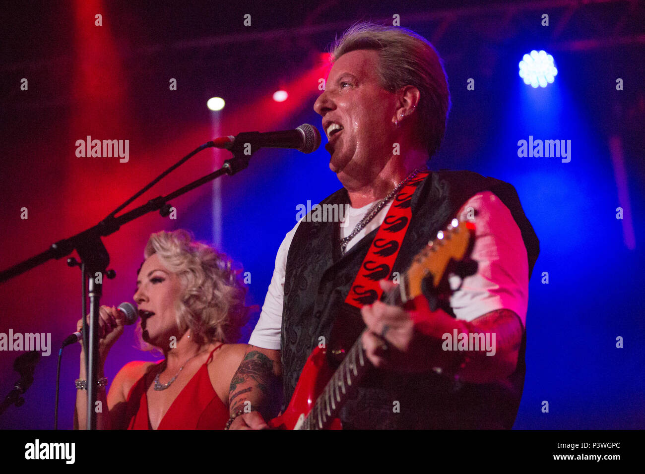 Die swansons performing Live at the Whisky a Go Go in Hollywood, Kalifornien,: Die swansons Wo: Los Angeles, Kalifornien, Vereinigte Staaten, wenn: 18. Mai 2018 Credit: Sheri Determan/WENN.com Stockfoto