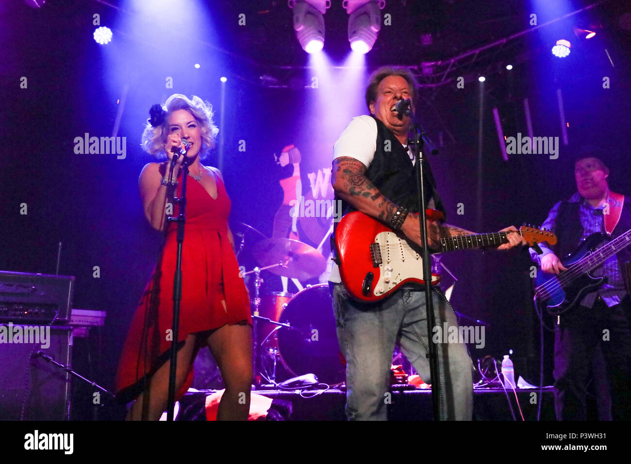 Die swansons performing Live at the Whisky a Go Go in Hollywood, Kalifornien,: Die swansons Wo: Los Angeles, Kalifornien, Vereinigte Staaten, wenn: 18. Mai 2018 Credit: Sheri Determan/WENN.com Stockfoto