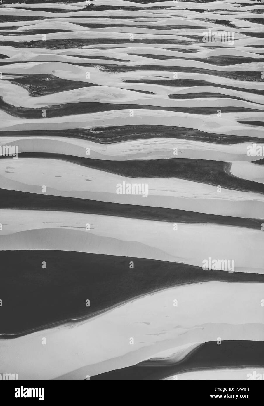 SÃO LUÍS, MA - 12.07.2014: Lençóis Maranhenses - Vista do Parque Nacional dos Lençóis Maranhenses, unidade de conservação Brasileira De proteção integral à Natureza localizada na região Nordeste do Estado do Maranhão. (Foto: Paulo Soares/Fotoarena) Stockfoto