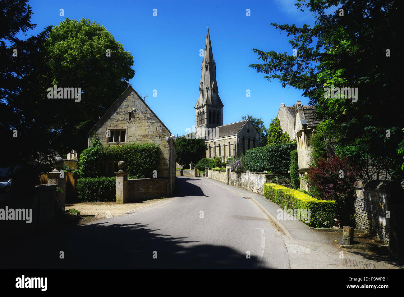 Die Church Lane, Ketton Stockfoto