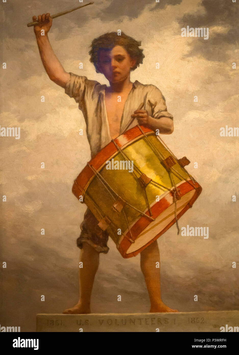 Der Drummer Boy, William Morris Hunt, ca. 1862, Museum der Bildenden Künste, Boston, Mass, USA, Nordamerika Stockfoto