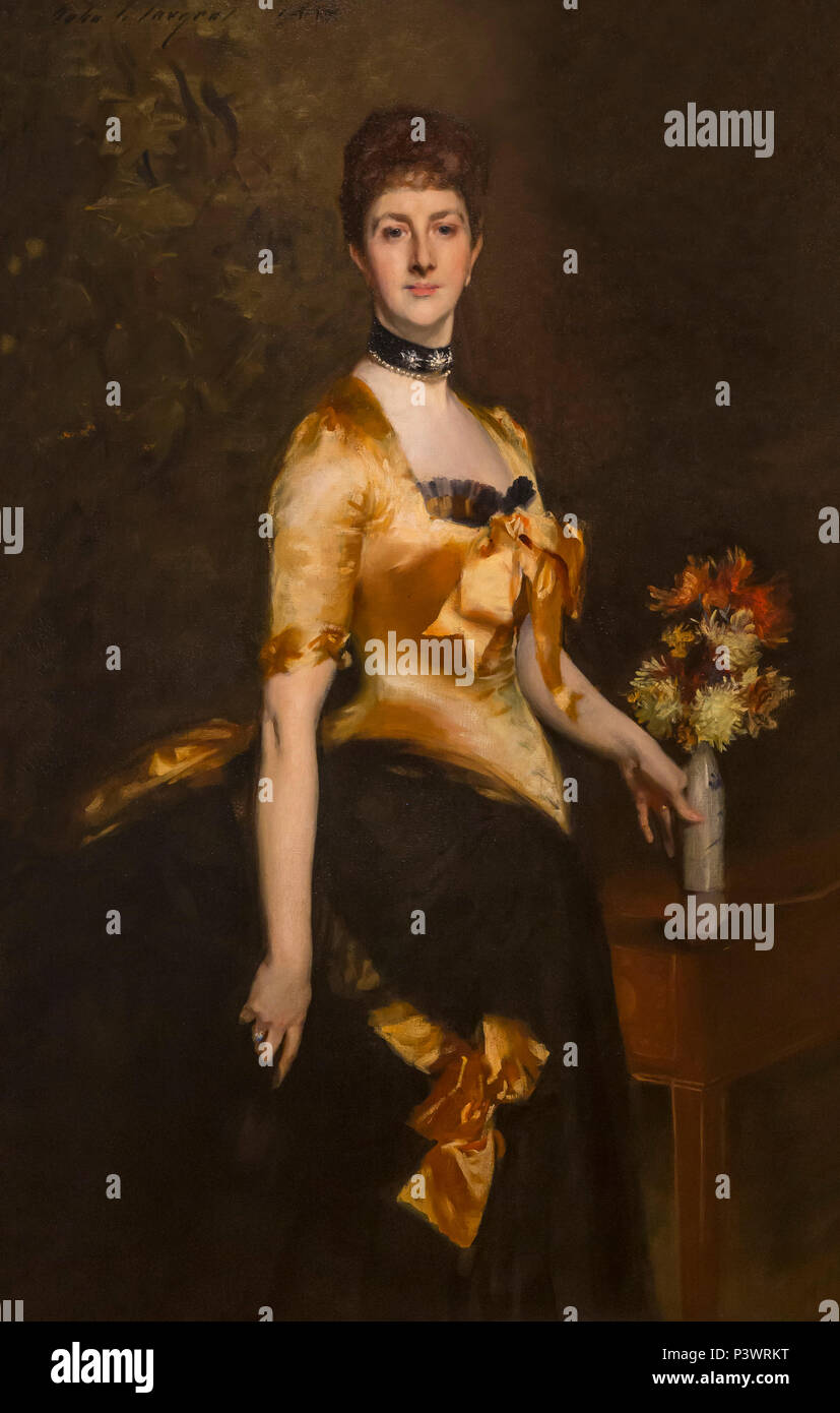 Edith, Lady Playfair, John Singer Sargent, 1884, Museum der Bildenden Künste, Boston, Mass, USA, Nordamerika Stockfoto
