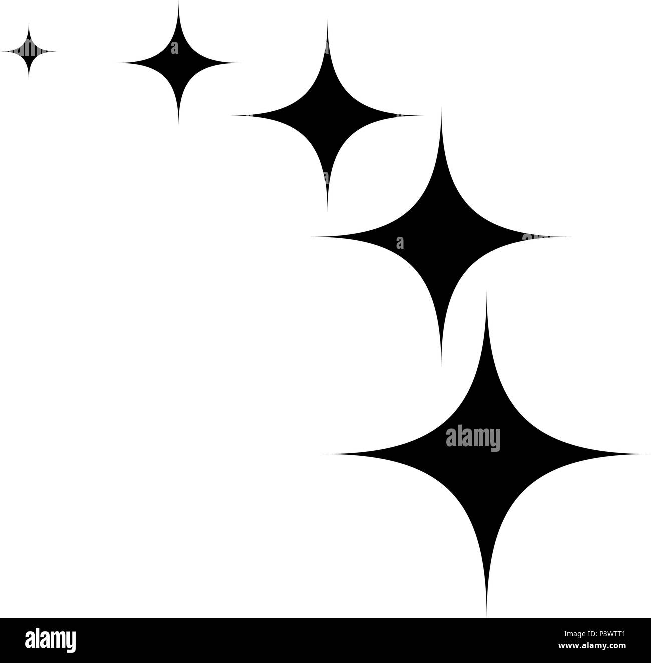 Sterne Auf Track 5 Elemente Symbol Farbe Schwarz Vektor I Stil Einfach Bild Stock Vektorgrafik Alamy