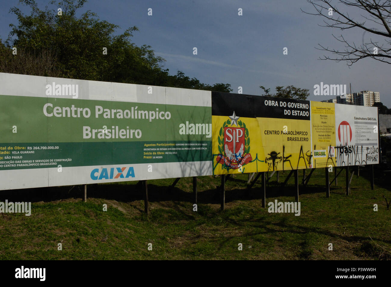 SÃO PAULO, SP - 25.06.2016: CENTRO BRASILEIRO - Inaugurado PARALÍMPICO em 23/5/2016, o Centro ParaolÍmpico Brasileiro, é um imenso Complexo esportivo localizado às margens da Rodovia dos Imigrantes. O complexo é referência Internacional em treinamento e avaliação de atletas paradesportivos. Localizado em Uma área de 140 Mio. m², keine Parque Fontes do Ipiranga, na Hauptstadt Paulista, o CT é fruto de parceria entre o Governo do Estado de São Paulo, por Meio da secretaria de Estado dos Direitos da Pessoa com Deficiência, e o Governo Federal, por Meio do Ministério do Esporte im. (Foto: Ricardo Bastos Stockfoto