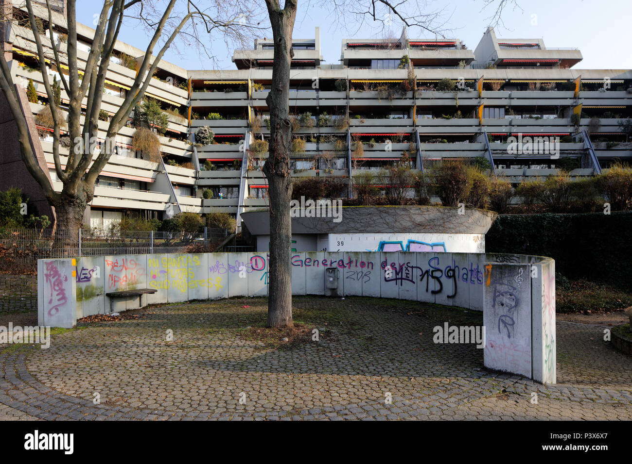 Mannheim, Deutschland, wohnentwicklung Neckarpromenade in Mannheim Stockfoto