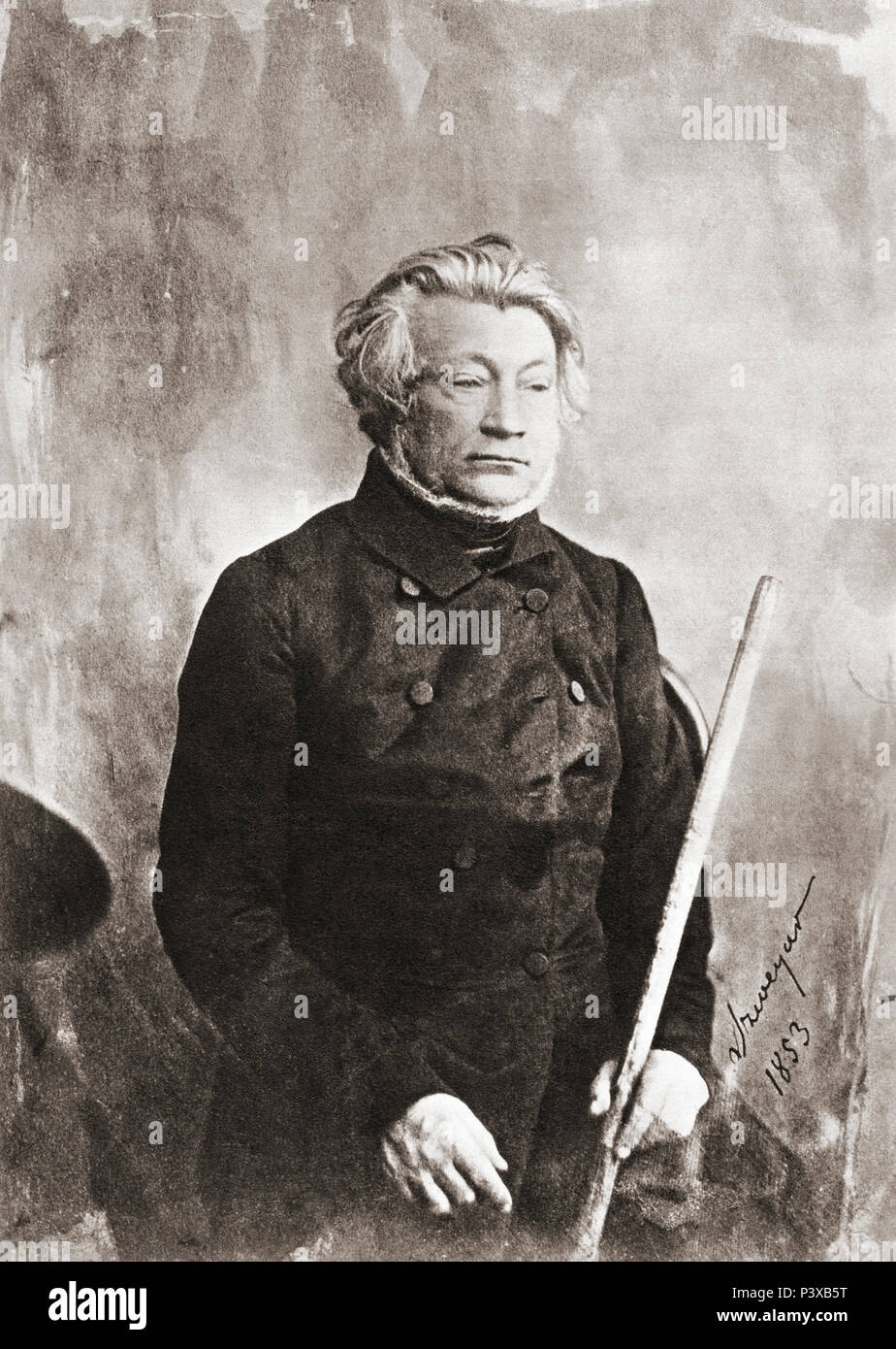 Bernard Adam Mickiewicz, 1798 - 1855. Polnische Dichter, Dramatiker, Essayist, Publizist, Übersetzer, Professor für Slawische Literatur und politische Aktivistin. Nach einer zeitgenössischen Print. Stockfoto