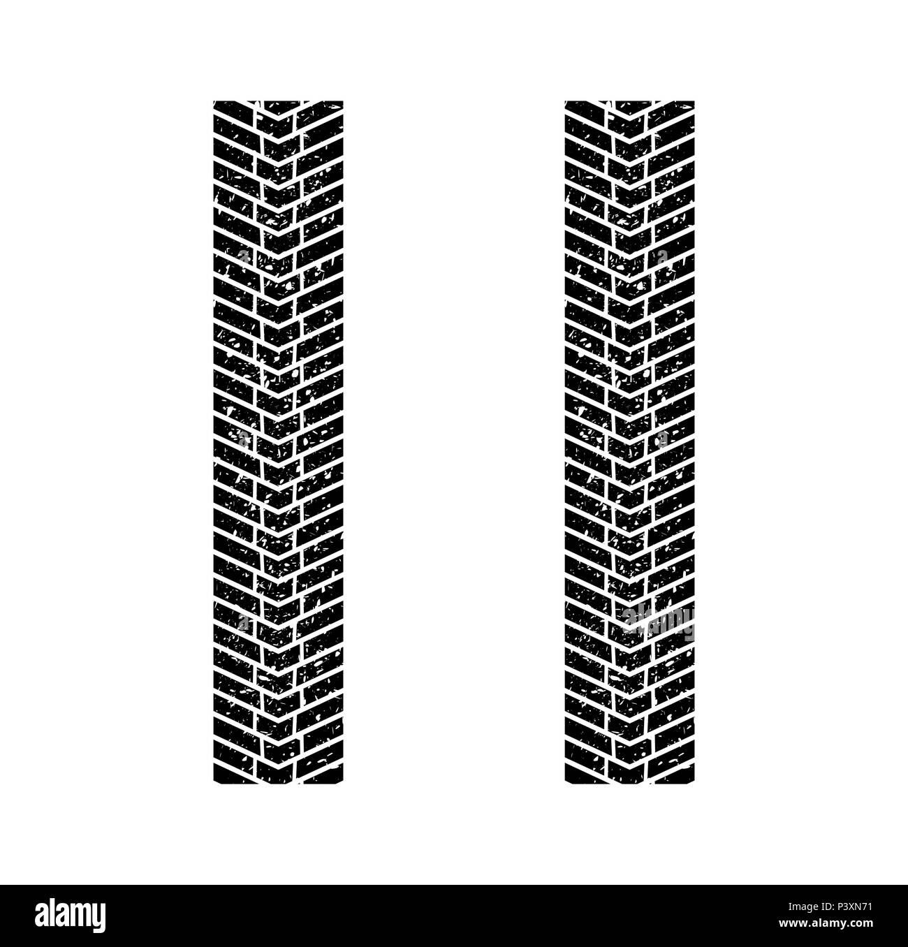 Reifen Lkw einfach vektor design isoliert auf weißem Stock Vektor