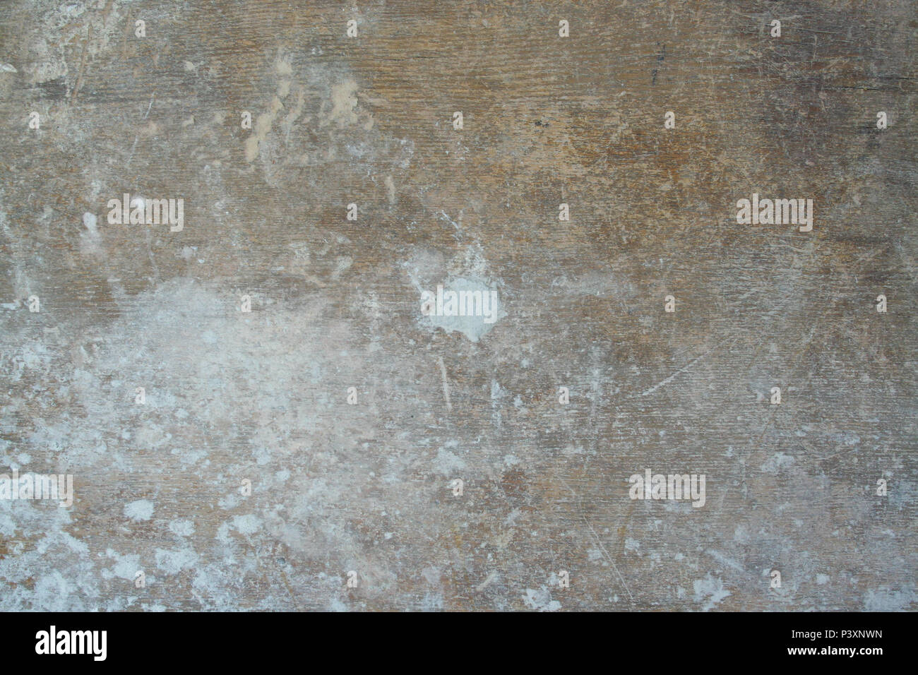 Alt, dreckig Holz Textur. Beton und Holz- tabelle Hintergrund Stockfoto