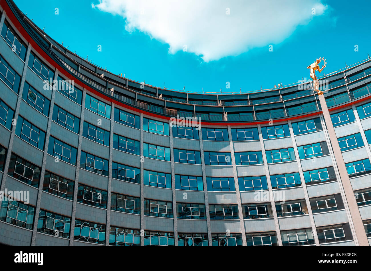 Television Centre in Shepherd's Bush Früher die Heimat der BBC-Fernsehen seit 1959 ist nun ein Wohnen und Freizeit Entwicklung. Stockfoto