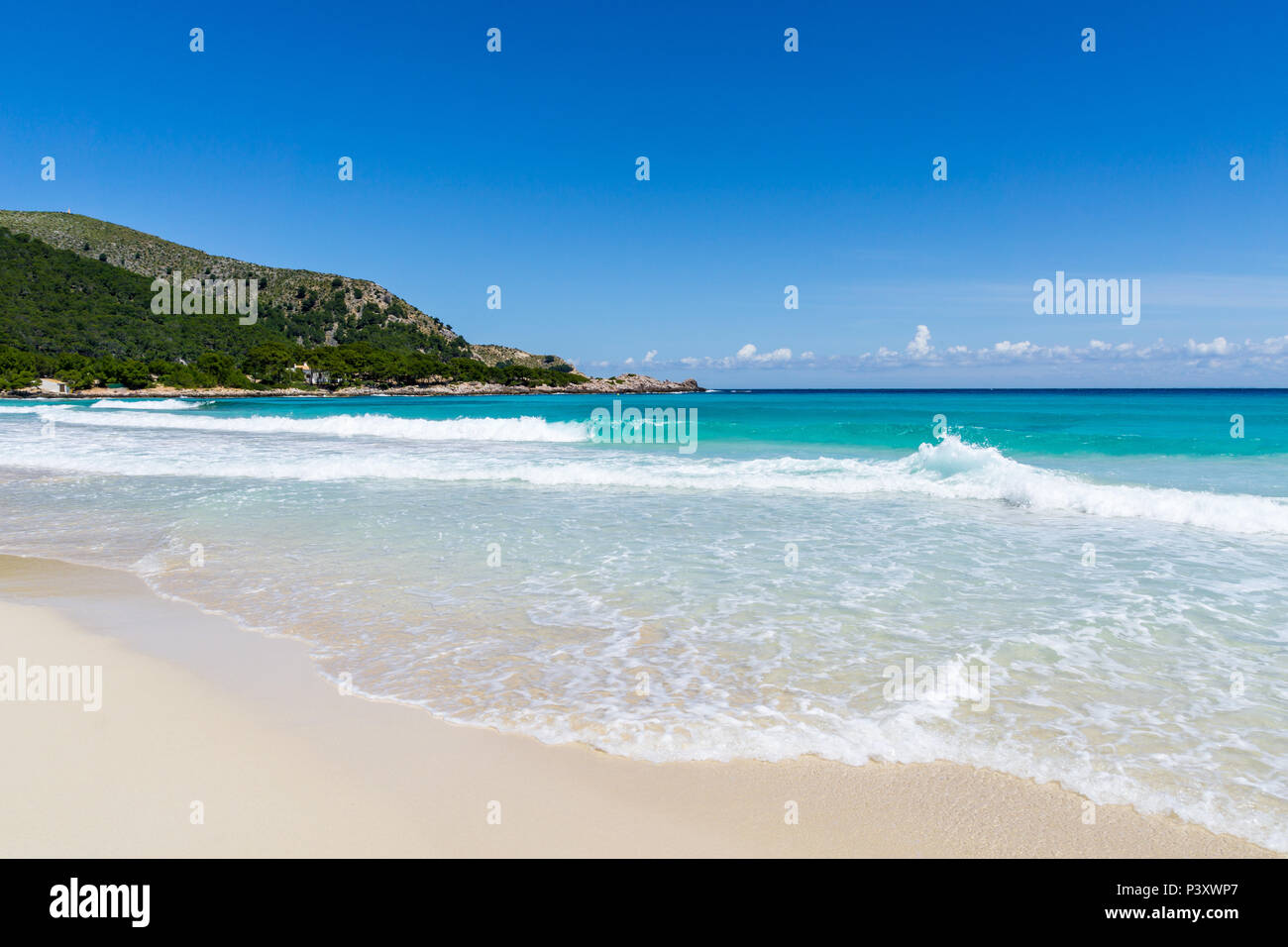 Mallorca, Paradise Strand von Cala Ratjada Stockfoto