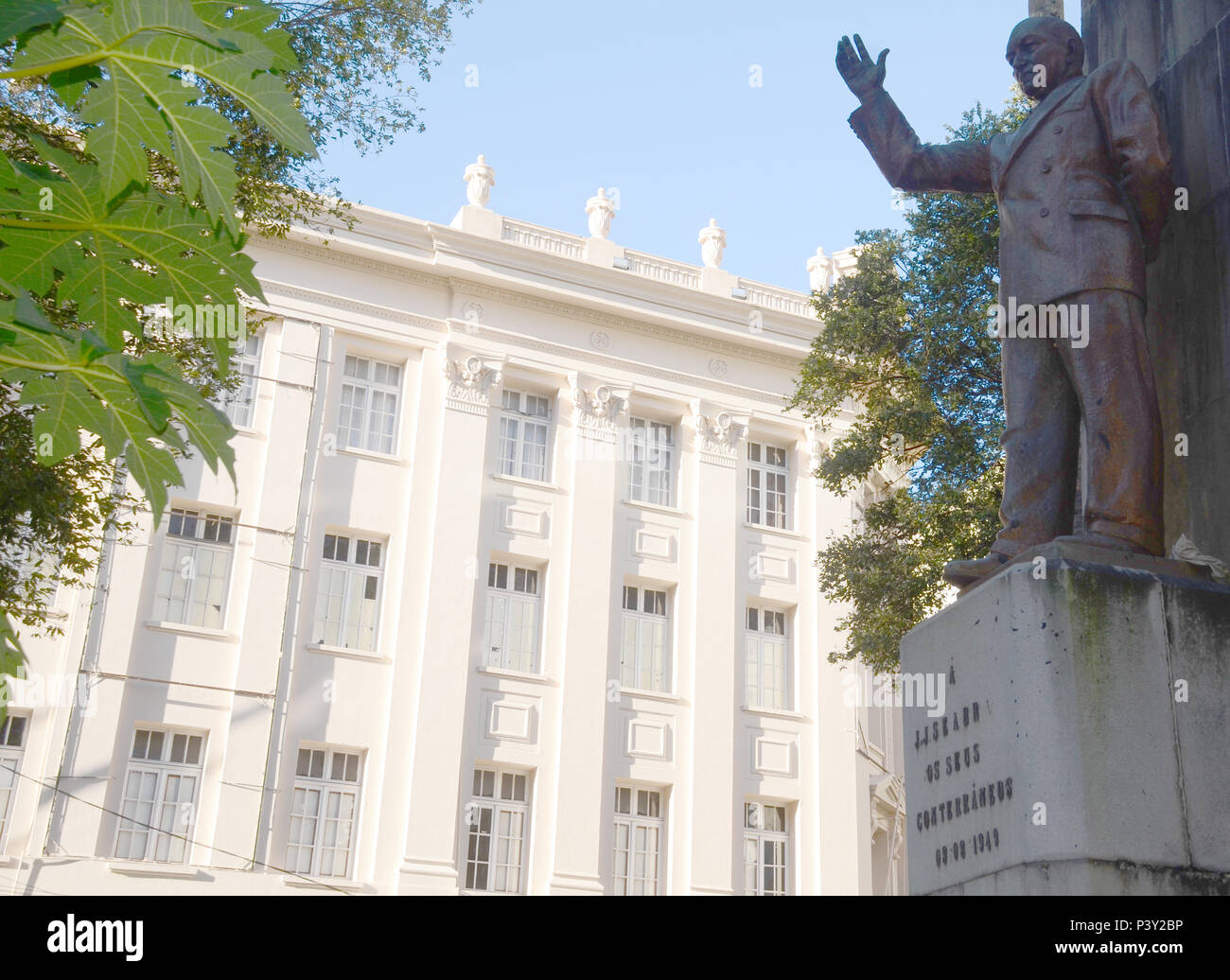 Monumento a José Joaquim Seabra (Praa da Inglaterra), em Salvador. Stockfoto