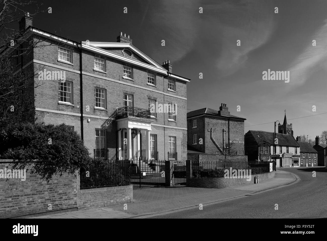 Blick auf die High Street, Chatteris Stadt, Cambridgeshire, England, Großbritannien Stockfoto