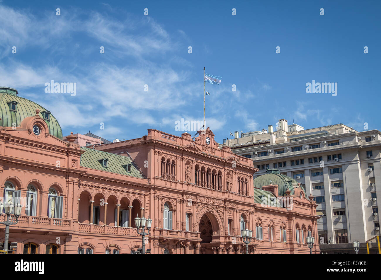 Casa Rosada Präsidentenpalast - Buenos Aires, Argentinien Stockfoto