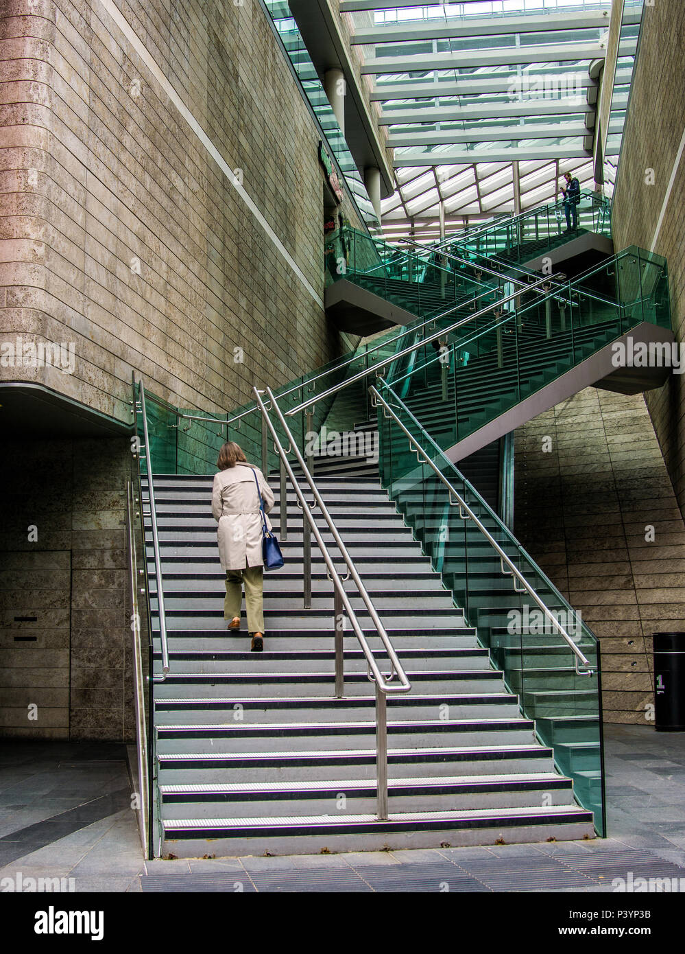 Die Schritte in der Nähe von Liverpool One Shopping Centre Stockfoto