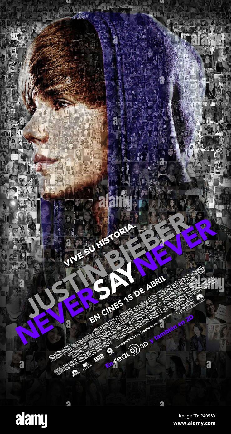 pix Photoshoot Justin Bieber Poster 2010 alamy