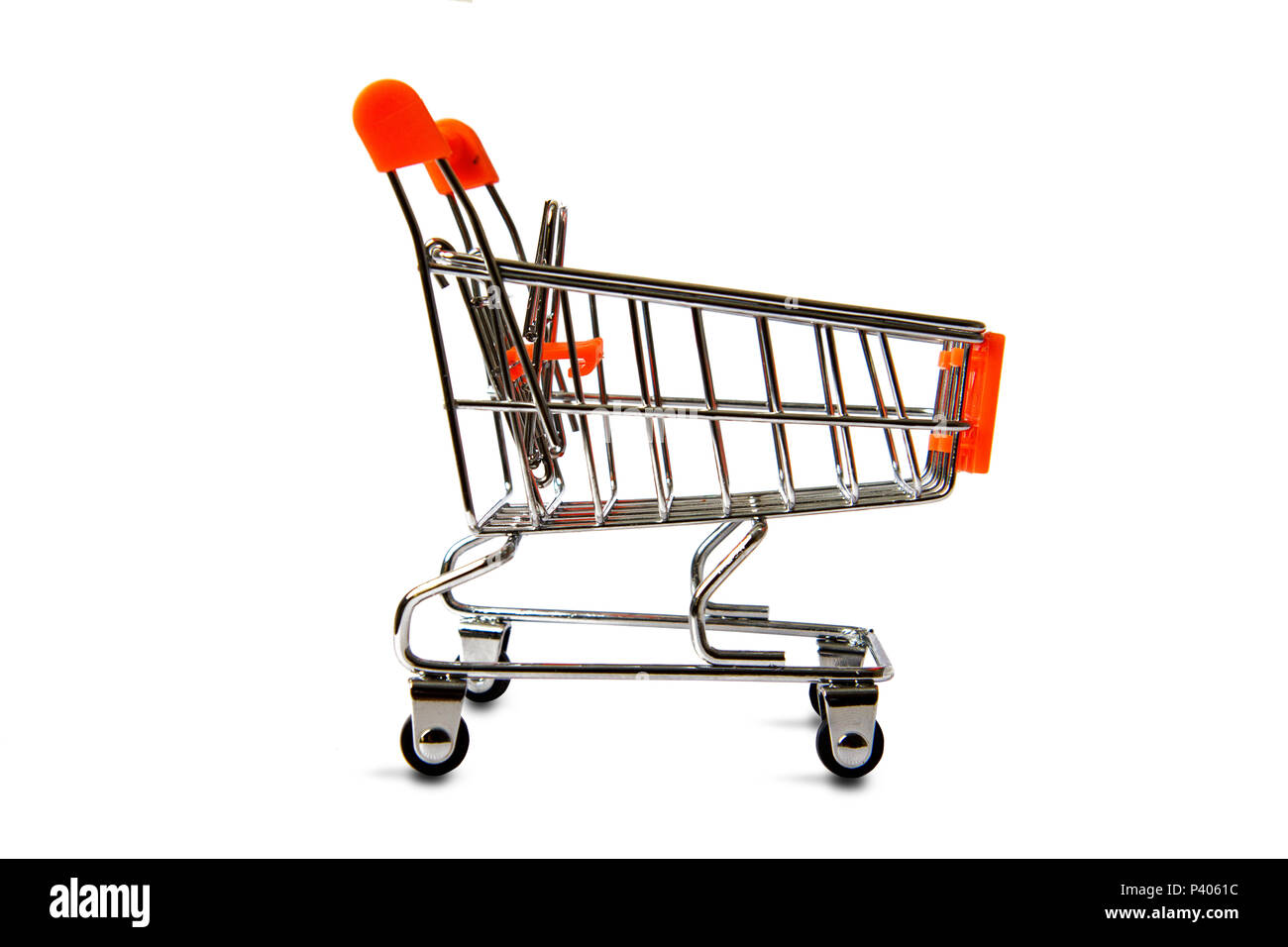 Kleiner Markt Warenkorb Stockfoto