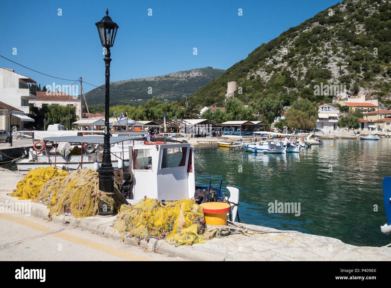 Kióni, Ithaka, Griechenland Stockfoto